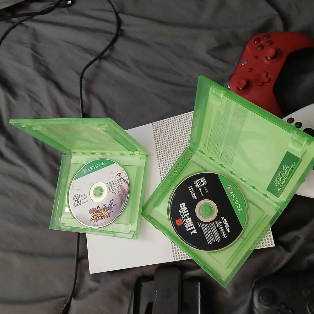 Nintendo and Xbox Console Set - Black, White, Red